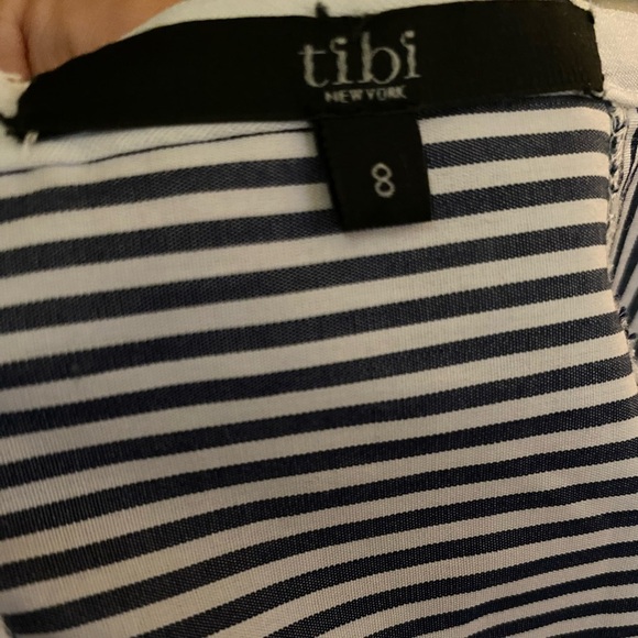 Tibi Striped blue and White Women's Skirt - Picture 4 of 4